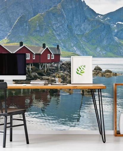 tilpassbart landskapsmaleri kalt Lofoten, Norge fra Assaf Frank tilpassbart landskapsmaleri kalt Lofoten, Norge fra Assaf Frank