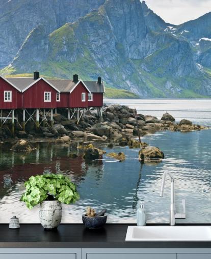mural de paisagem personalizável chamado Lofoten, Noruega, de Assaf Frank mural de paisagem personalizável chamado Lofoten, Noruega, de Assaf Frank