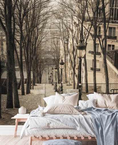 tilpasselig paris vægmaleri kaldet Montmartre Staircase fra Assaf Frank til soveværelser og hjemmekontorer tilpasselig paris vægmaleri kaldet Montmartre Staircase fra Assaf Frank til soveværelser og hjemmekontorer
