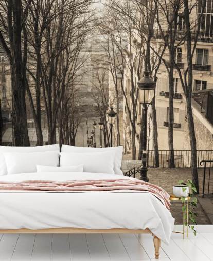 customizable paris wall mural called Montmartre Staircase from Assaf Frank for bedrooms and home offices customizable paris wall mural called Montmartre Staircase from Assaf Frank for bedrooms and home offices