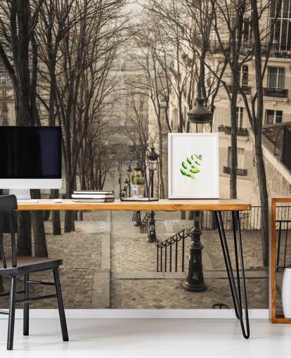 customisable paris wall mural called Montmartre Staircase from Assaf Frank for bedrooms and home offices customisable paris wall mural called Montmartre Staircase from Assaf Frank for bedrooms and home offices