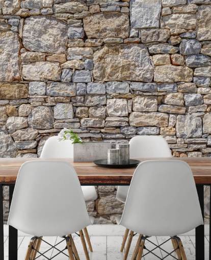 tilpassbar laget for å måle steineffektveggmaleri kalt Greek Stone Wall av Assaf Frank tilpassbar laget for å måle steineffektveggmaleri kalt Greek Stone Wall av Assaf Frank