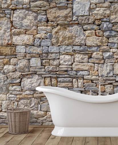 peinture murale à effet pierre personnalisable sur mesure appelée Greek Stone Wall par Assaf Frank peinture murale à effet pierre personnalisable sur mesure appelée Greek Stone Wall par Assaf Frank