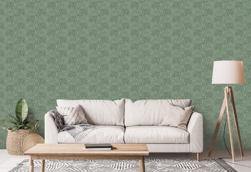 Vert d'acanthe Papier peint botanique