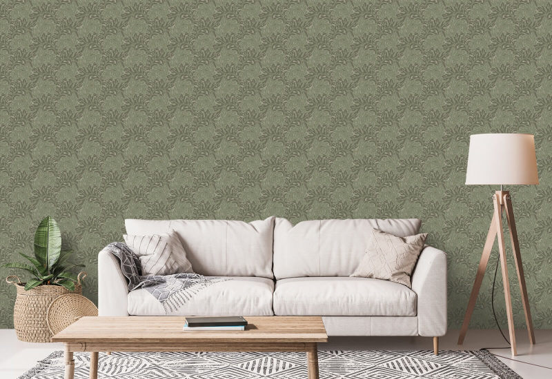 Acanthus jord Natur tapet