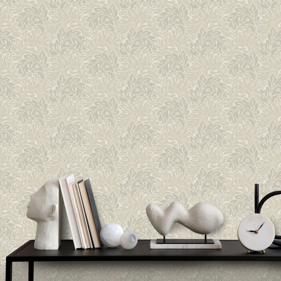 Acanthus neutro Papel de parede botânico