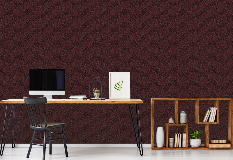 Acanthus Maroon Nature Wallpaper