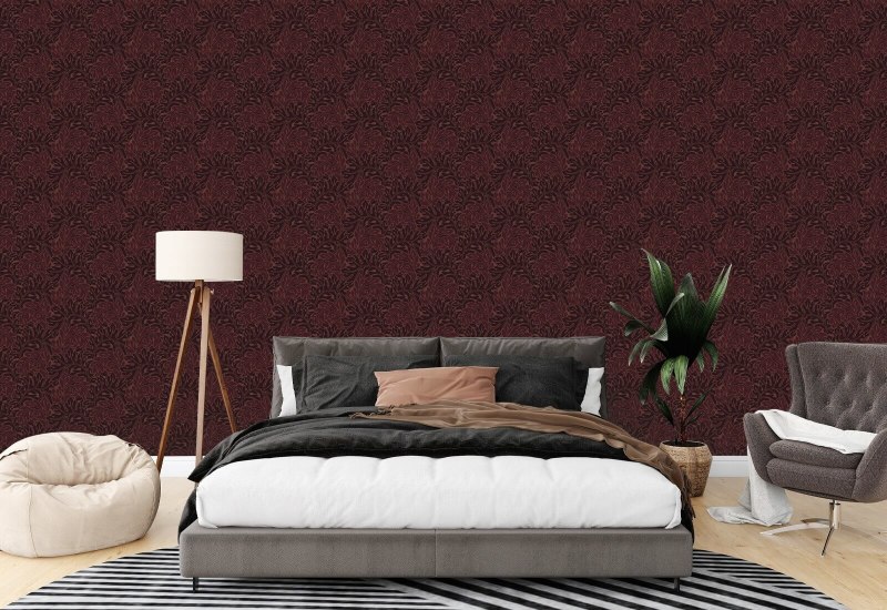 Acanthus Maroon Nature Wallpaper