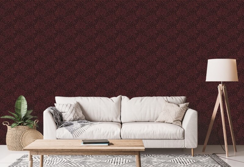 Acanthus Maroon Nature Wallpaper