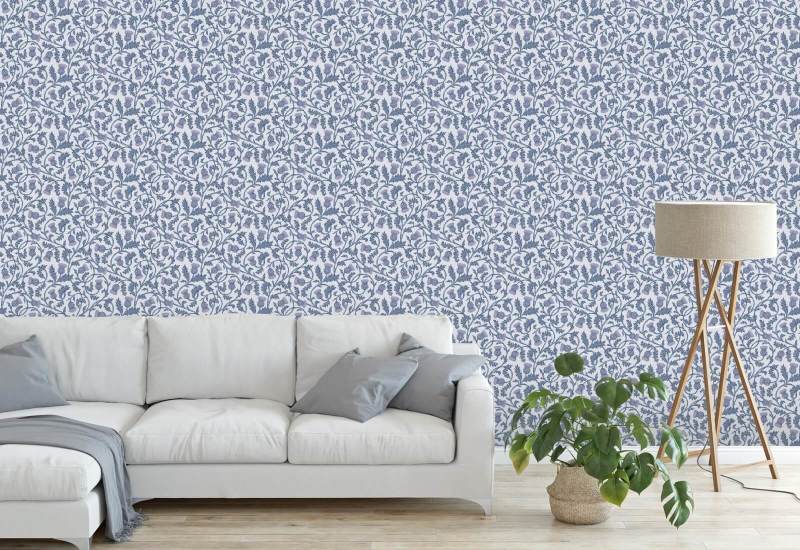 Catriona’s Thistle Silver Blooms Thistle Wallpaper