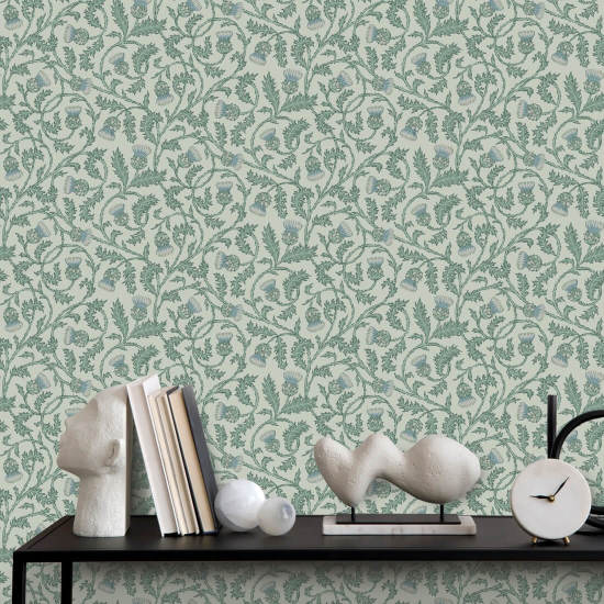 Le réveil printanier du chardon de Catriona Papier peint Thistle