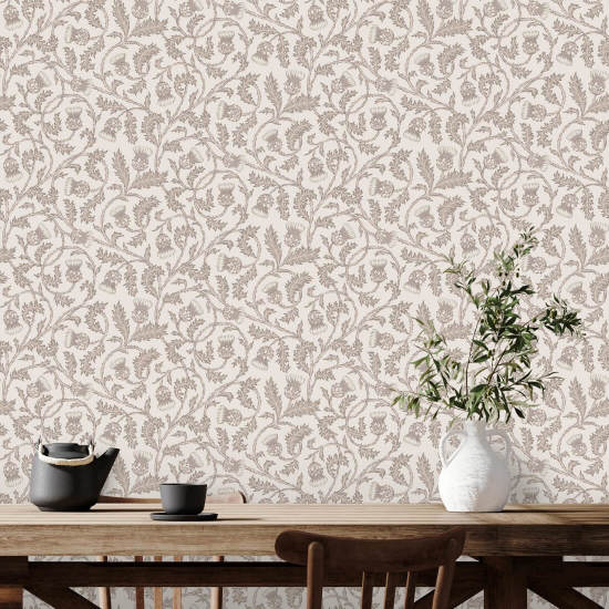 Catriona’s Thistle Highland Heather Floral Wallpaper