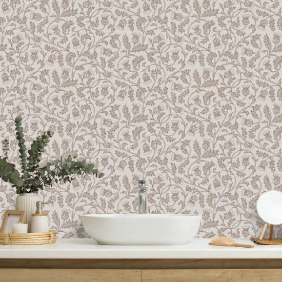 De Thistle Highland Heather van Catriona Bloemenbehang