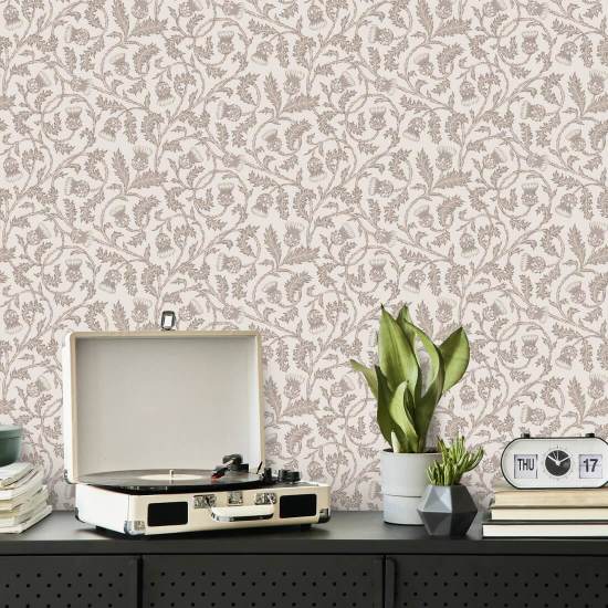 Catriona’s Thistle Highland Heather Floral Wallpaper