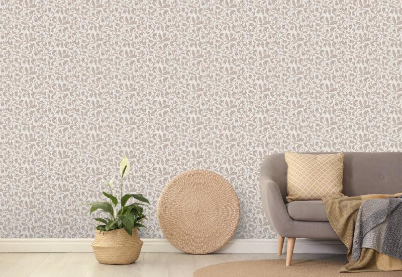 Catriona’s Thistle Highland Heather Floral Wallpaper