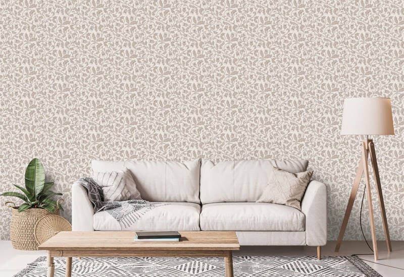 De Thistle Highland Heather van Catriona Bloemenbehang