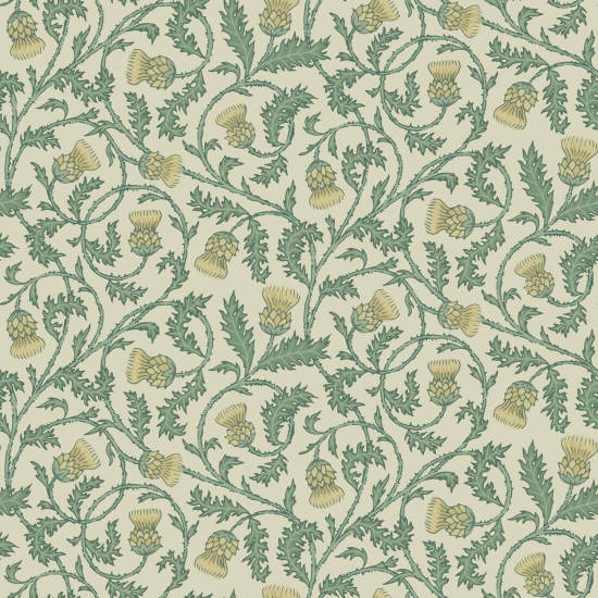 Catriona's Thistle zomerdag Botanisch behang
