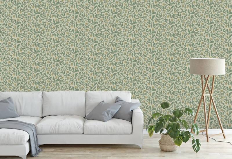 Catriona's Thistle zomerdag Botanisch behang