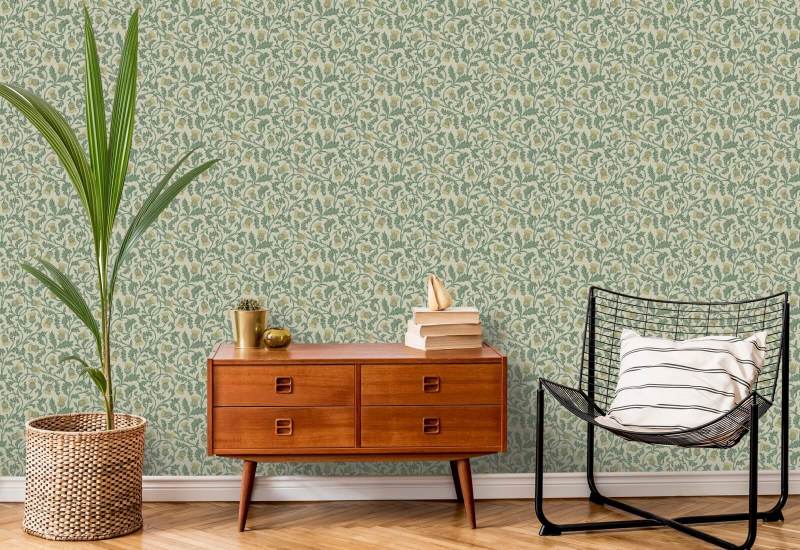 Catriona’s Thistle Summer Day Botanical Wallpaper