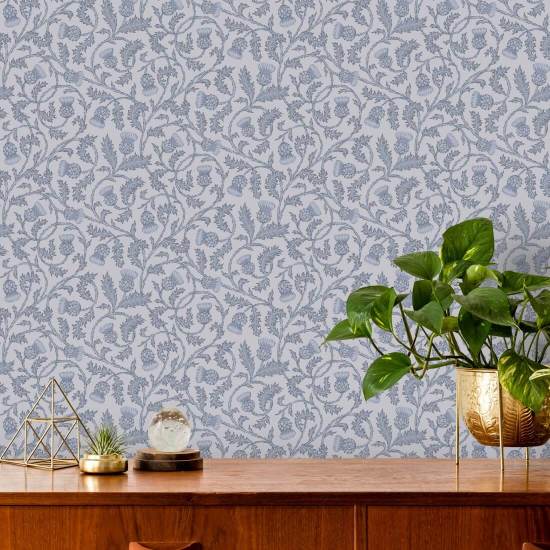Catriona’s Thistle Violet Dusk Thistle Wallpaper