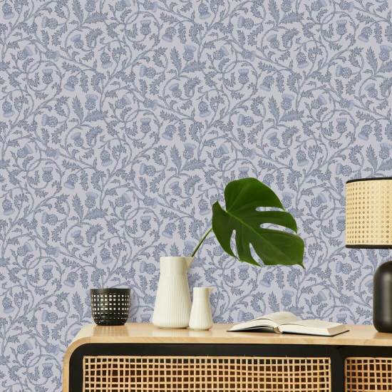 Catriona’s Thistle Violet Dusk Thistle Wallpaper