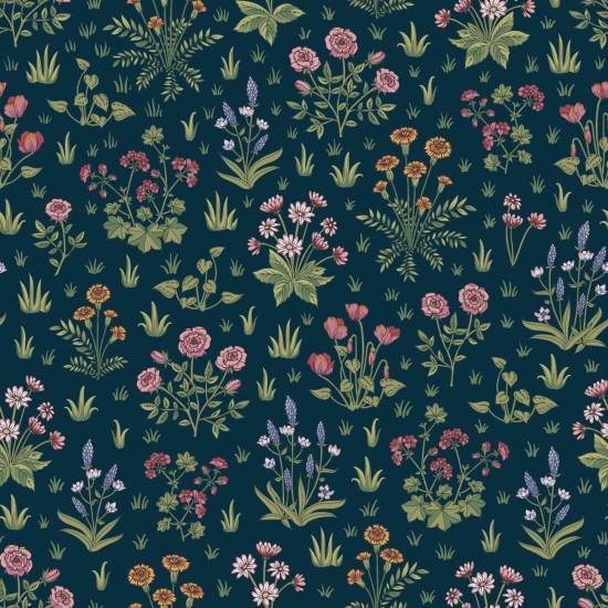 Country Garden Twilight Garden Wallpaper