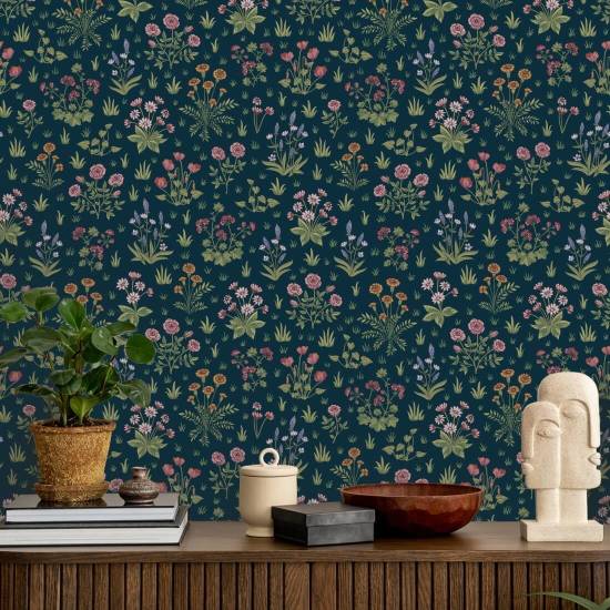 Country Garden Twilight Garden Wallpaper