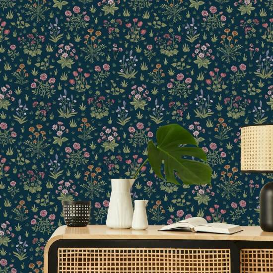 Country Garden Twilight Garden Wallpaper