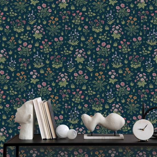 Country Garden Twilight Garden Wallpaper