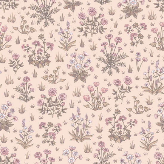 Country Garden Pink Dream Blumentapete