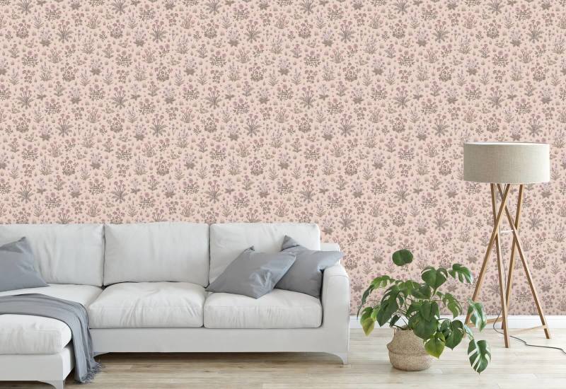 Country Garden Pink Dream Floral Wallpaper