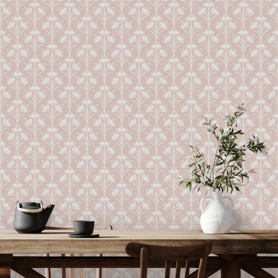 Crocus Blushing Bloom Papier peint à motif floral