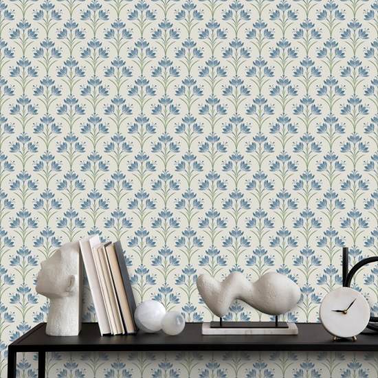 Krokusblå kratt Blomsterbakgrunn