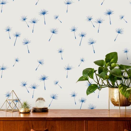 Dandelion Seeds Winter Floral Wallpaper