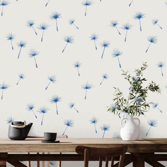 Dandelion Seeds Winter Floral Wallpaper
