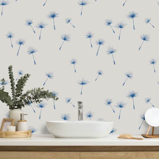Dandelion Seeds Winter Floral Wallpaper