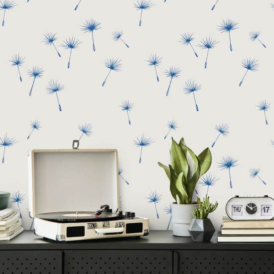 Dandelion Seeds Winter Floral Wallpaper