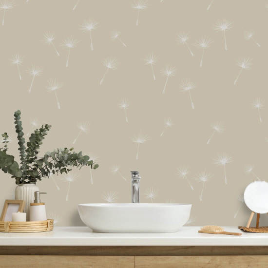 Löwenzahnsamen Herbst Blumentapete