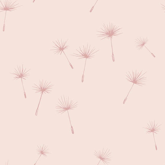 Graines de pissenlit Pink Paradise Papier peint botanique