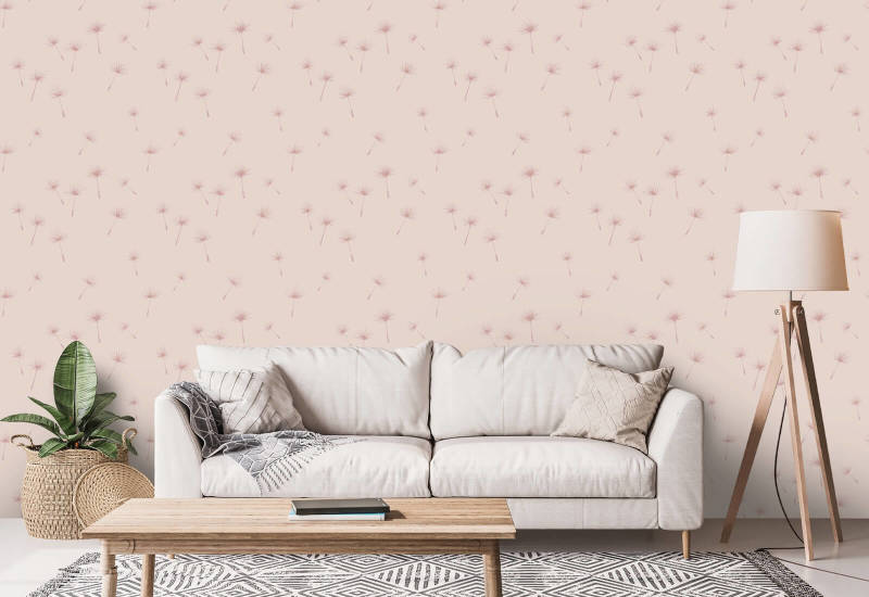 Paardenbloemzaden Pink Paradise Roze botanisch behang