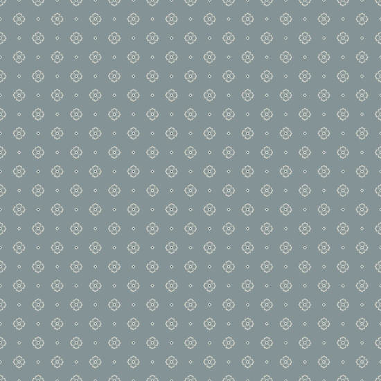 Foulard Blue Mist Floral Pattern Wallpaper