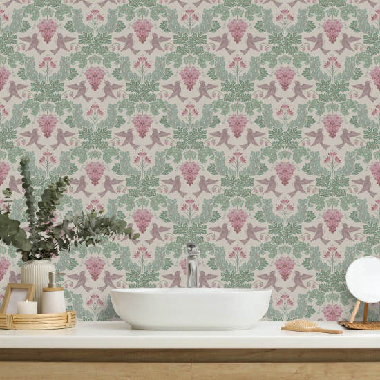 Viinirypäle Damask Damask Taustakuva