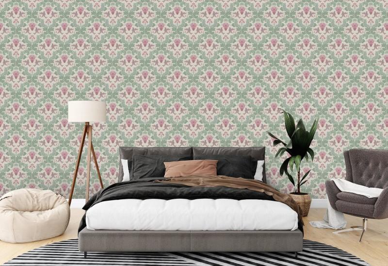 Druvdamask Damask Bakgrund