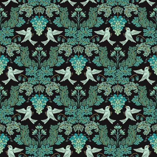 Uva Damask Midnight Fondo de pantalla de damasco
