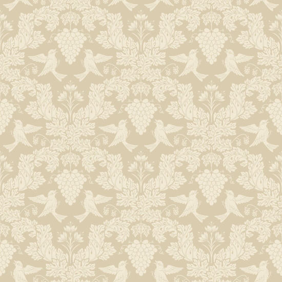 Uva Damask Tan Carta da parati damascata