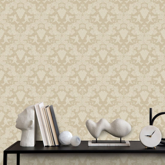 Druva Damask Tan Damask Bakgrund