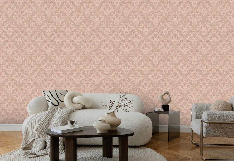 Drue Damask Berry Rosa Damask Bakgrunn