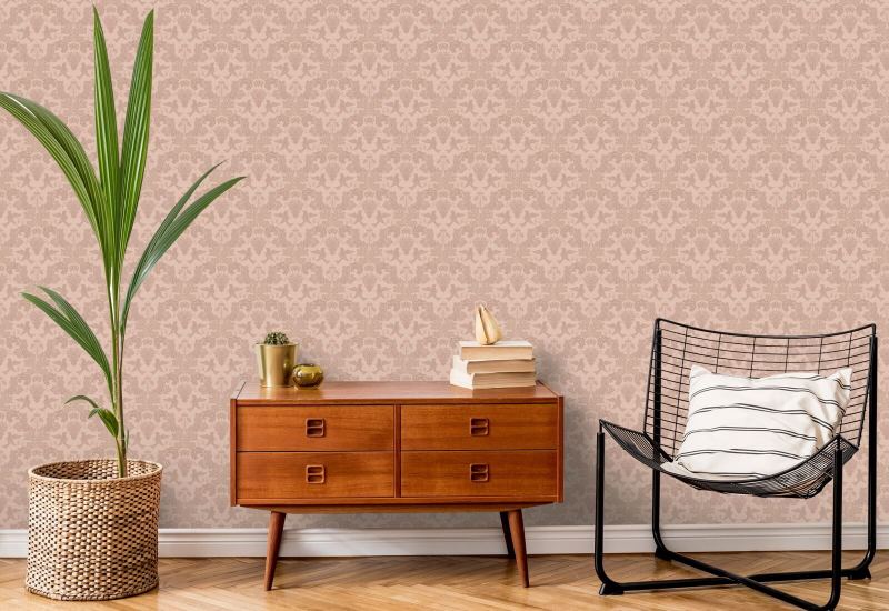 Druva Damask Berry Rosa Damask Bakgrund