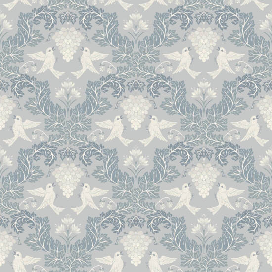 Glace damassée au raisin Papier peint Damask