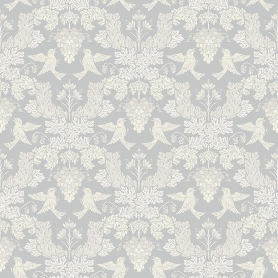 Uva Damask Winter Carta da parati damascata